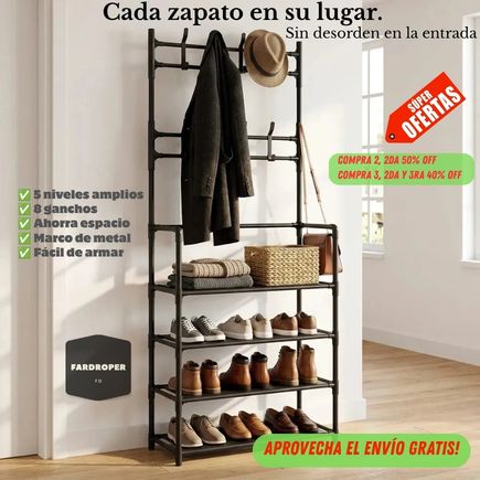 Zapatero organizador con Perchero