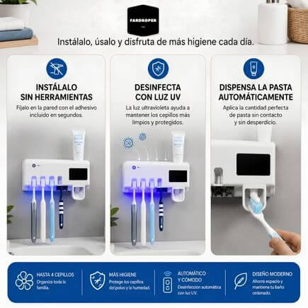Porta Cepillo Esterilizador