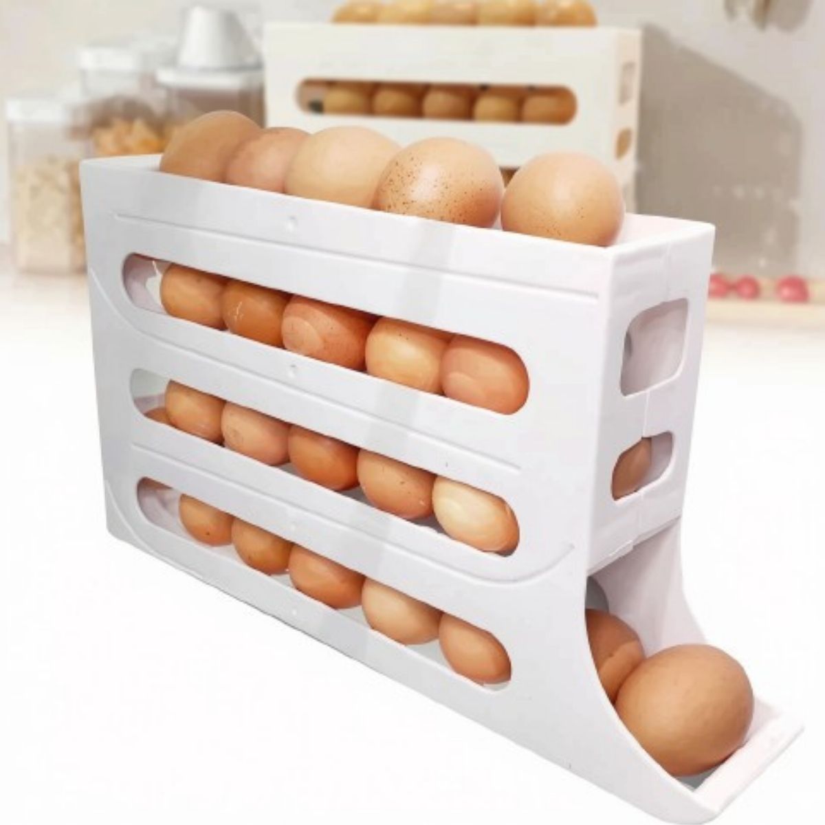 Dispensador de Huevos 4 Niveles.