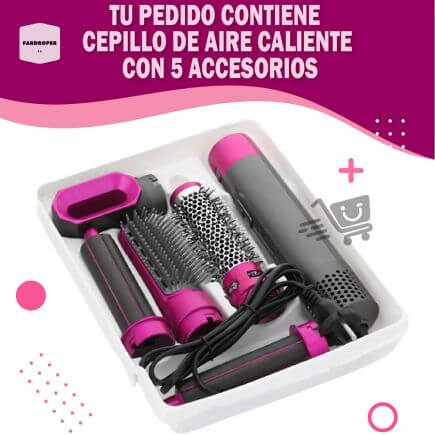 Cepillo Secador 5 En 1