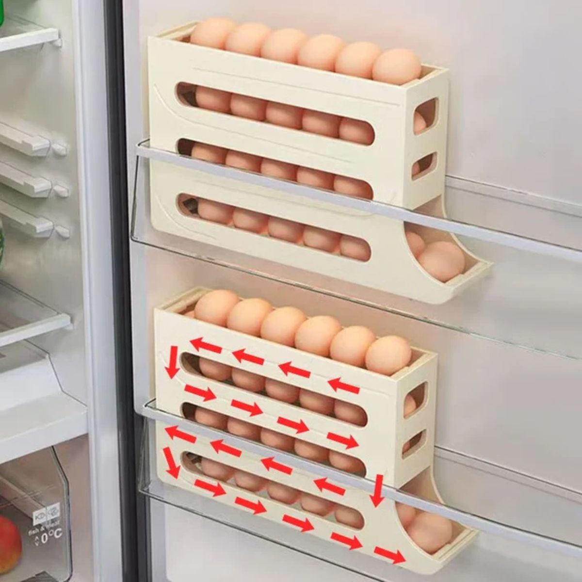 Dispensador de Huevos 4 Niveles.