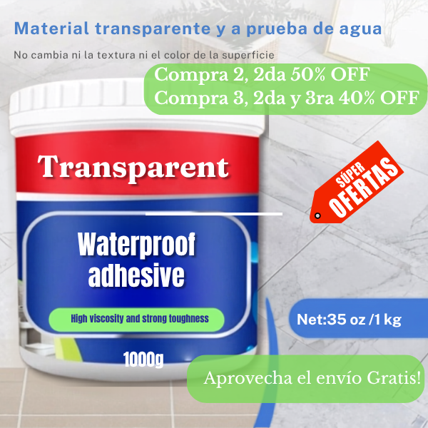 Sellador Tapa Gotera Transparente 1kg!!!