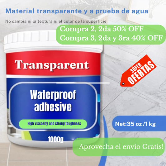 Sellador Tapa Gotera Transparente 1kg!!!